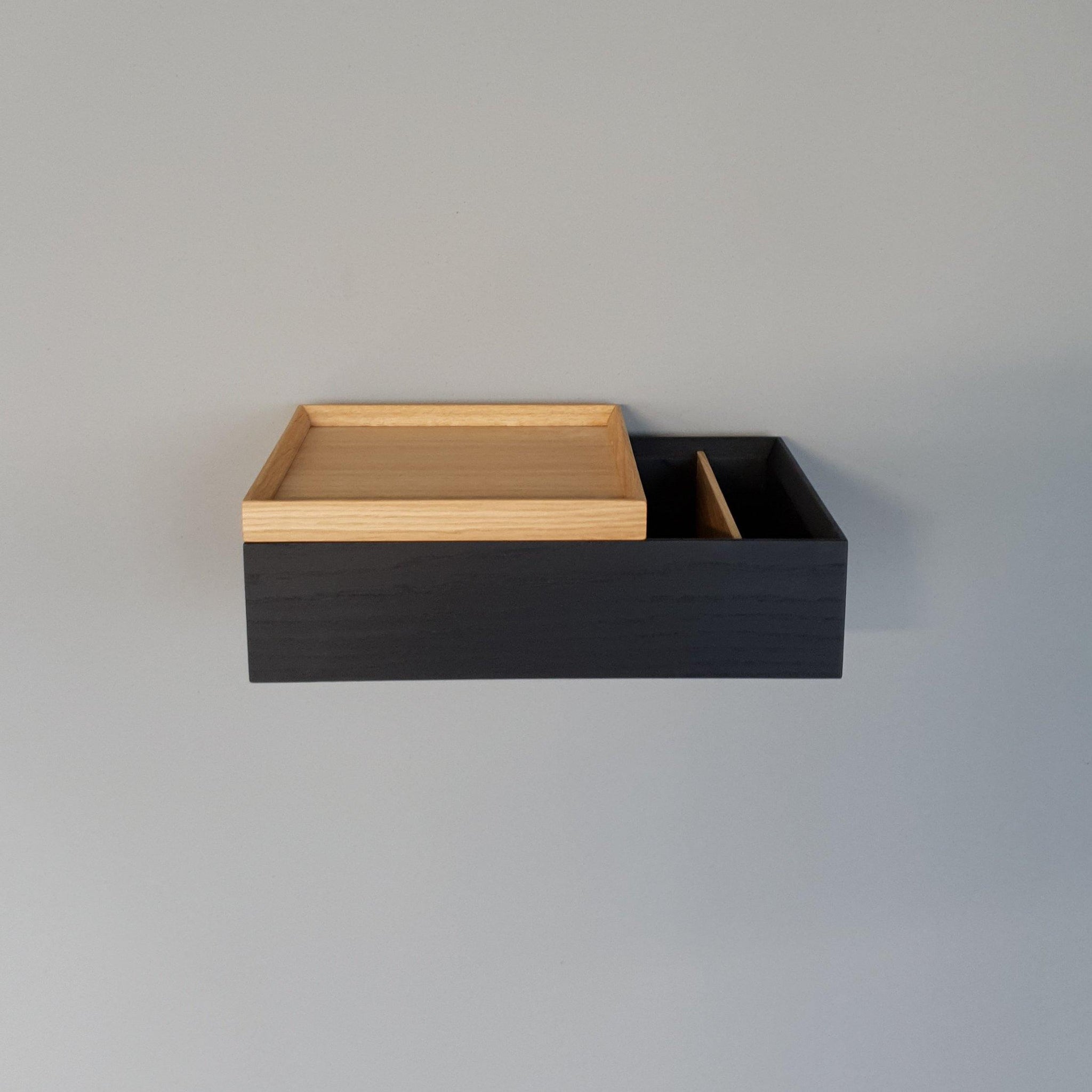 Boyd Sleep Novara Nachttisch – Schwarz, Mit Schublade Und Regal, 45x39,6x45 Cm