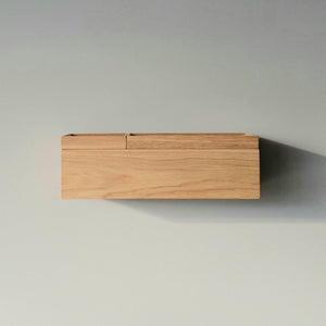 schmale Wandkonsole massive Eiche 36 cm, schmale Wandkonsole, MBK12 stilvolle Designermöbel aus Massivholz