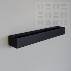 schwarze Wandkonsole massive Eiche 72 cm - MBK12  stilvolle Designermöbel aus Massivholz